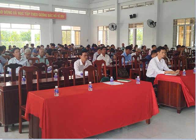 ĐẢNG ỦY XÃ MỸ THUẬN TỔ CHỨC
 HỘI NGHỊ TRIỂN KHAI NGHỊ QUYẾT
