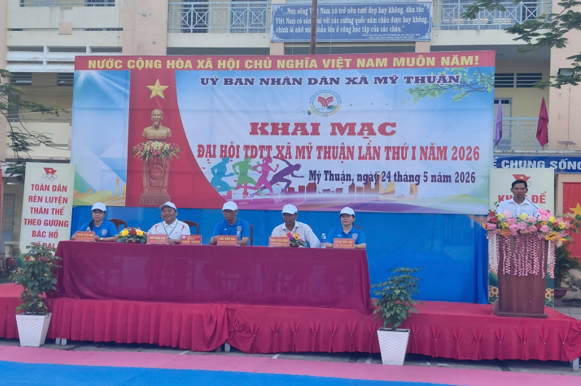 Khai mạc Đại hội thể dục thể thao xã Mỹ Thuận lần thứ I, năm 2026